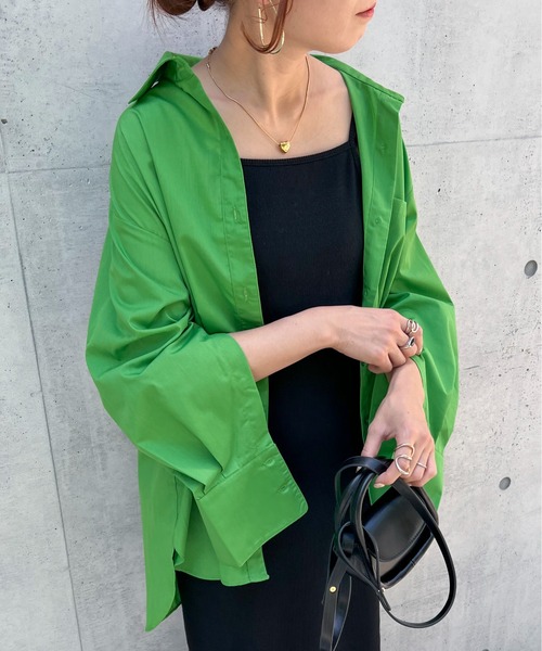 feepur（フェピュール）の「2wayカラーシャツ（シャツ/ブラウス・レディース・ブラック/オフホワイト/ピンク/ブルー/グリーン・MEDIUM）」の22枚目の写真