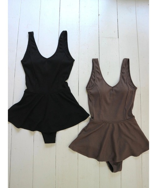 TRUNC（トランクエイティーエイト）の「Switching Rib Swimwear（水着・レディース・ブラウン/ブラック・FREE）」の20枚目の写真