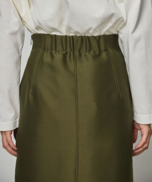 PUBLIC TOKYO（パブリックトウキョウ）の「アシンメトリープリーツスカート（スカート・レディース・カーキ/ダークグレー・FREE）」の10枚目の写真