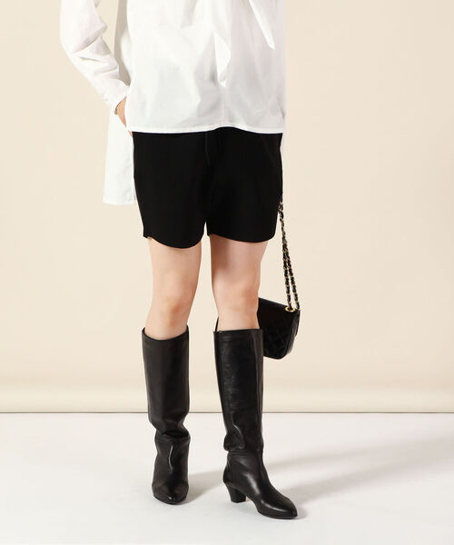 Rie Miller（リエミラー）の「畦ニットショートパンツ（その他パンツ・レディース・ブラック/グリーン・38）」の5枚目の写真