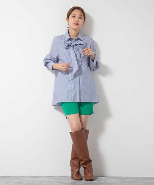 Rie Miller（リエミラー）の「畦ニットショートパンツ（その他パンツ・レディース・ブラック/グリーン・38）」の8枚目の写真