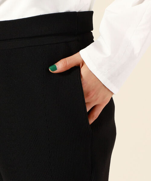 Rie Miller（リエミラー）の「畦ニットショートパンツ（その他パンツ・レディース・ブラック/グリーン・38）」の19枚目の写真