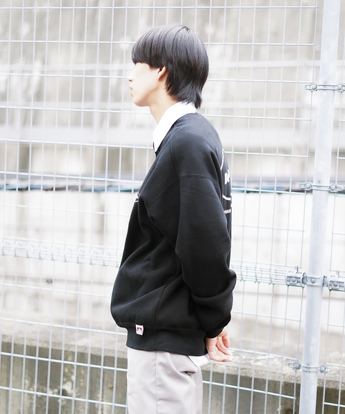 BEN DAVIS(ベンデイビス)の「【BEN DAVIS/ベンデイビス】 バックプリントロゴ 胸ワッペン 裏起毛 襟付きスウェット トレーナー(スウェット・メンズ・ダークグリーン/ブラック/ベージュ・LARGE/X-LARGE/MEDIUM/SMALL)」の19枚目の写真