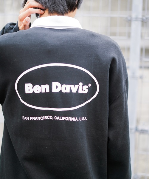 BEN DAVIS(ベンデイビス)の「【BEN DAVIS/ベンデイビス】 バックプリントロゴ 胸ワッペン 裏起毛 襟付きスウェット トレーナー(スウェット・メンズ・ダークグリーン/ブラック/ベージュ・LARGE/X-LARGE/MEDIUM/SMALL)」の22枚目の写真