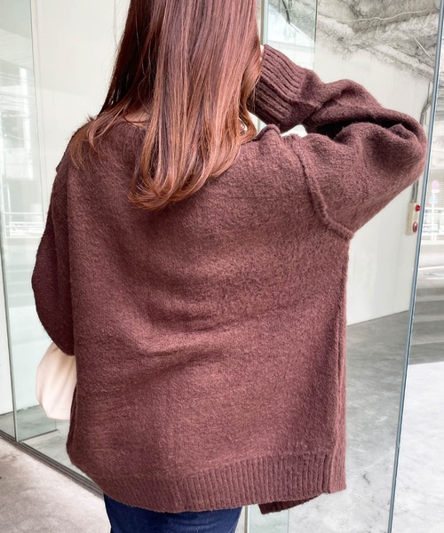 MLI'A（エムリア）の「モヘアタッチカーディガン（カーディガン/ボレロ・レディース・ベージュ/パープル/ブラウン/ピンク/オレンジ/ブルー・M）」の20枚目の写真