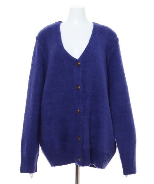 MLI'A（エムリア）の「モヘアタッチカーディガン（カーディガン/ボレロ・レディース・ベージュ/パープル/ブラウン/ピンク/オレンジ/ブルー・M）」の9枚目の写真