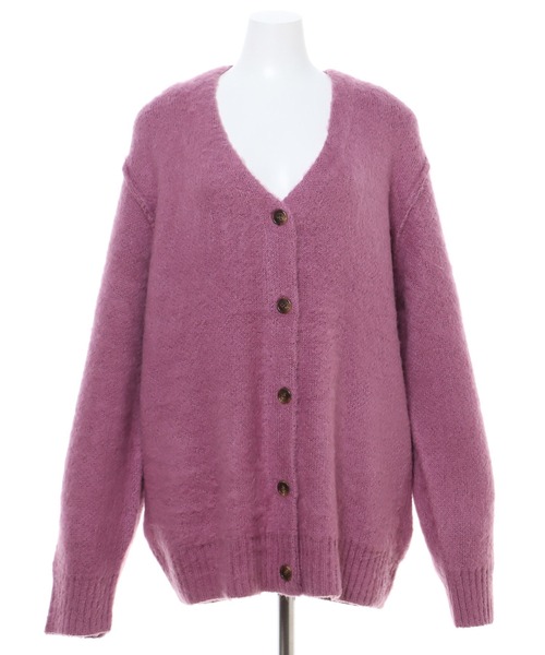 MLI'A（エムリア）の「モヘアタッチカーディガン（カーディガン/ボレロ・レディース・ベージュ/パープル/ブラウン/ピンク/オレンジ/ブルー・M）」の10枚目の写真