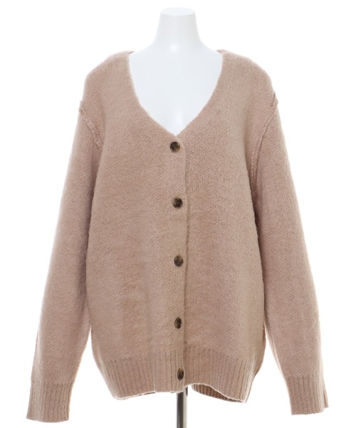 MLI'A（エムリア）の「モヘアタッチカーディガン（カーディガン/ボレロ・レディース・ベージュ/パープル/ブラウン/ピンク/オレンジ/ブルー・M）」の8枚目の写真