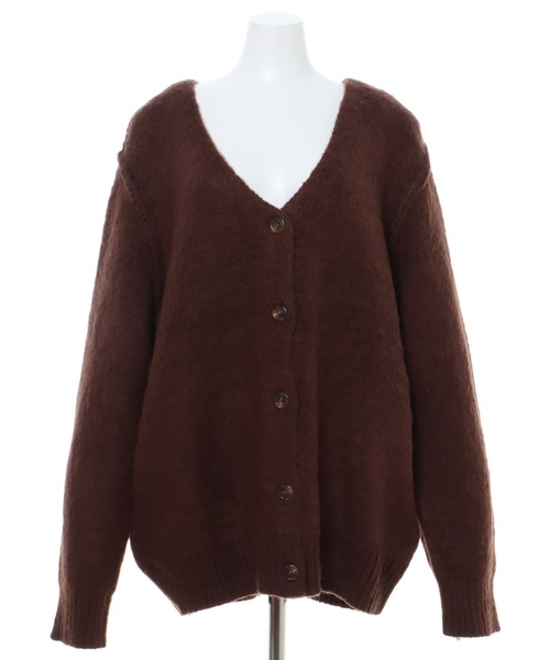 MLI'A（エムリア）の「モヘアタッチカーディガン（カーディガン/ボレロ・レディース・ベージュ/パープル/ブラウン/ピンク/オレンジ/ブルー・M）」の7枚目の写真