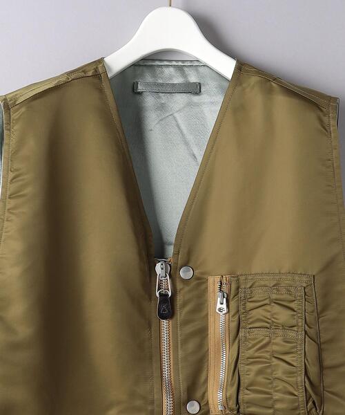 FILL THE BILL（フィルザビル）の「＜FILL THE BILL＞MA1 リバーシブル ベスト（その他アウター・レディース・オリーブ・FREE）」の3枚目の写真