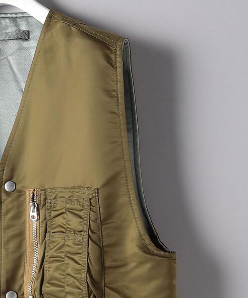 FILL THE BILL（フィルザビル）の「＜FILL THE BILL＞MA1 リバーシブル ベスト（その他アウター・レディース・オリーブ・FREE）」の4枚目の写真