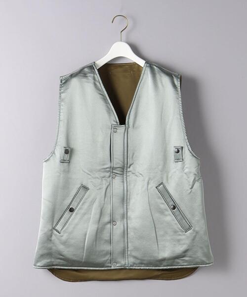 FILL THE BILL（フィルザビル）の「＜FILL THE BILL＞MA1 リバーシブル ベスト（その他アウター・レディース・オリーブ・FREE）」の9枚目の写真