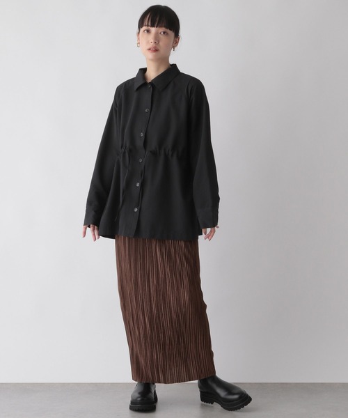 LOWRYS FARM(ローリーズファーム)の「ランダムプリーツタイトスカート 164385(スカート・レディース・ブラック/ブラウン/グリーン/アイボリー・FREE/FT)」の9枚目の写真