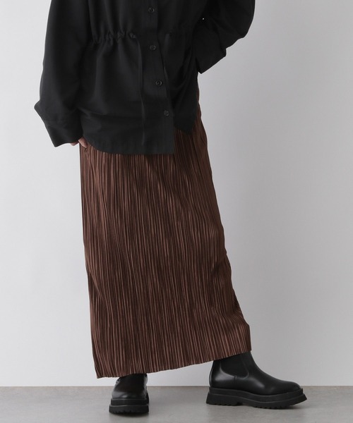 LOWRYS FARM(ローリーズファーム)の「ランダムプリーツタイトスカート 164385(スカート・レディース・ブラック/ブラウン/グリーン/アイボリー・FREE/FT)」の10枚目の写真