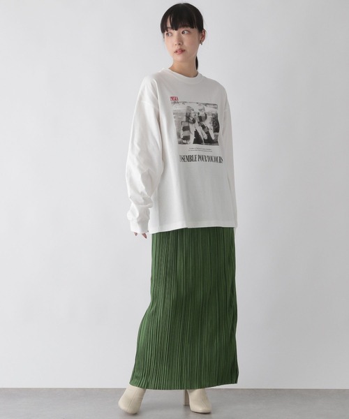 LOWRYS FARM(ローリーズファーム)の「ランダムプリーツタイトスカート 164385(スカート・レディース・ブラック/ブラウン/グリーン/アイボリー・FREE/FT)」の11枚目の写真