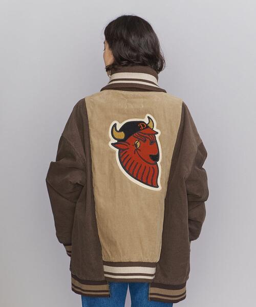 BEAUTY&YOUTH UNITED ARROWS(ビューティーアンドユースユナイテッドアローズ)の「<Usedig>コーデュロイ スタジアム ジャンパー(スタジャン・レディース・ブラウン・FREE)」の4枚目の写真