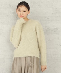 NATURAL BEAUTY BASIC | アルパカ混起毛ニット(ニット/セーター)