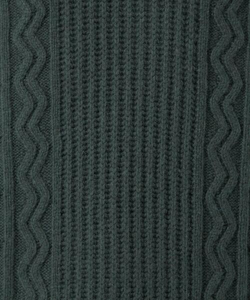 green label relaxing(グリーンレーベルリラクシング)の「ハミルトンラムズウール アラン クルーネック ニット(ニット/セーター・メンズ・ベージュ/オフホワイト/ダークグリーン/ロイヤルブルー・S/L/M/XL)」の15枚目の写真