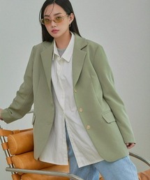 A'GEM/9 × .kom『muah muah/ムーアムーア』OVER FIT 3BUTTON BLAZER/オーバーフィット ブレザー