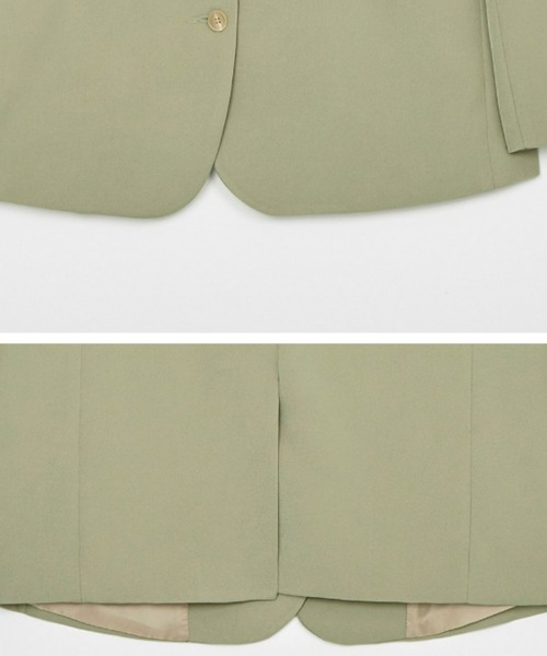 muahmuah(ムーアムーア)の「A'GEM/9 × .kom『muah muah/ムーアムーア』OVER FIT 3BUTTON BLAZER/オーバーフィット ブレザー(テーラードジャケット・レディース・ブラック/カーキ・FREE)」の12枚目の写真