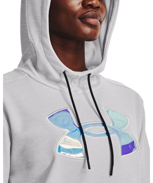 UNDER ARMOUR(アンダーアーマー)の「UAアーマーフリース プルオーバー フーディー(トレーニング/レディース)(スウェット・レディース・ブラック/ホワイト・XL/M/S/L)」の6枚目の写真