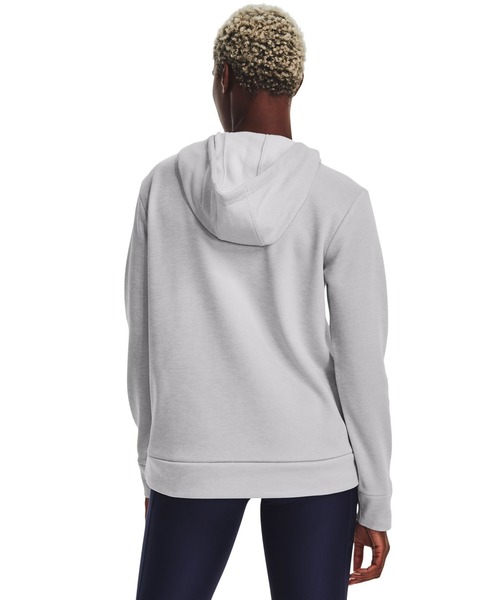 UNDER ARMOUR(アンダーアーマー)の「UAアーマーフリース プルオーバー フーディー(トレーニング/レディース)(スウェット・レディース・ブラック/ホワイト・XL/M/S/L)」の4枚目の写真
