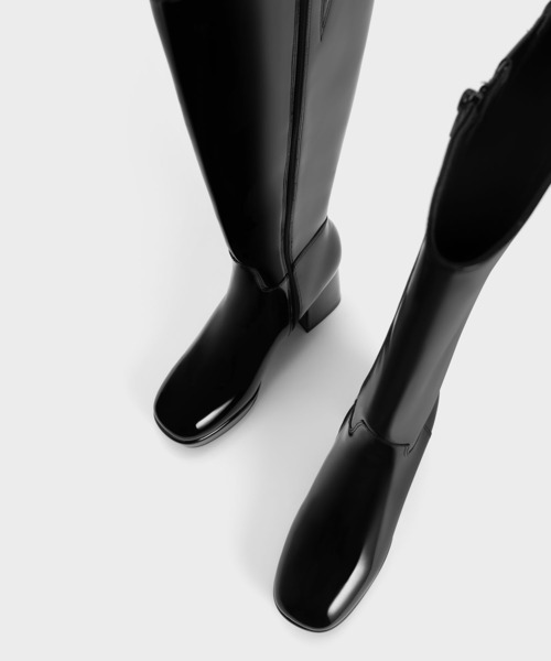 【セール】プラットフォーム ロングブーツ（ブーツ）｜CHARLES & KEITH（チャールズ & キース）