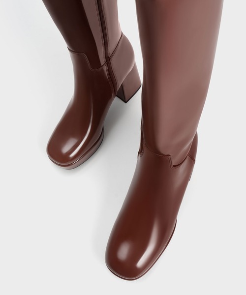 【セール】プラットフォーム ロングブーツ（ブーツ）｜CHARLES & KEITH（チャールズ & キース）