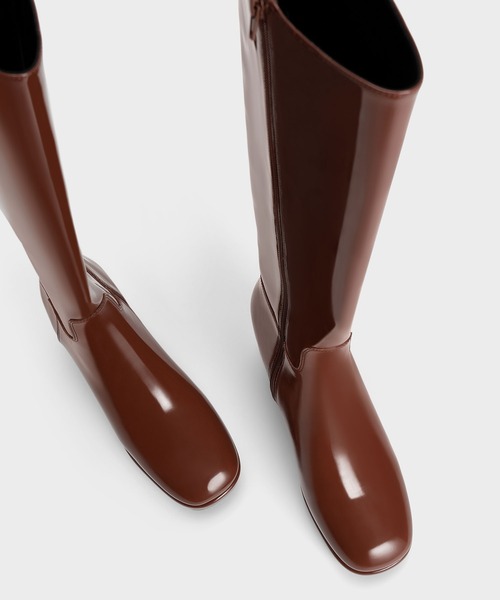 【セール】プラットフォーム ロングブーツ（ブーツ）｜CHARLES & KEITH（チャールズ & キース）