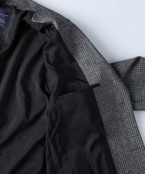 BACK NUMBER（バックナンバー）の「【BACK NUMBER】チェスターコート（チェスターコート・メンズ・ブラック/チャコールグレー×ブラック/ベージュ・L/XL/M）」の8枚目の写真