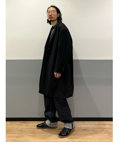 BACK NUMBER（バックナンバー）の「【BACK NUMBER】チェスターコート（チェスターコート・メンズ・ブラック/チャコールグレー×ブラック/ベージュ・L/XL/M）」の16枚目の写真