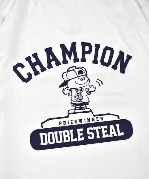 DOUBLE STEAL（ダブルスティール）の「ChampionDOUBZ 長袖Tシャツ（Tシャツ/カットソー・メンズ・トップグレー/ホワイト・X-LARGE/LARGE/MEDIUM）」の4枚目の写真