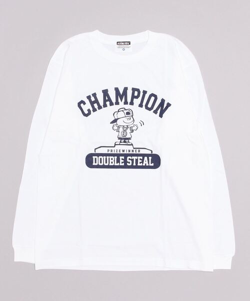 DOUBLE STEAL（ダブルスティール）の「ChampionDOUBZ 長袖Tシャツ（Tシャツ/カットソー・メンズ・トップグレー/ホワイト・X-LARGE/LARGE/MEDIUM）」の12枚目の写真