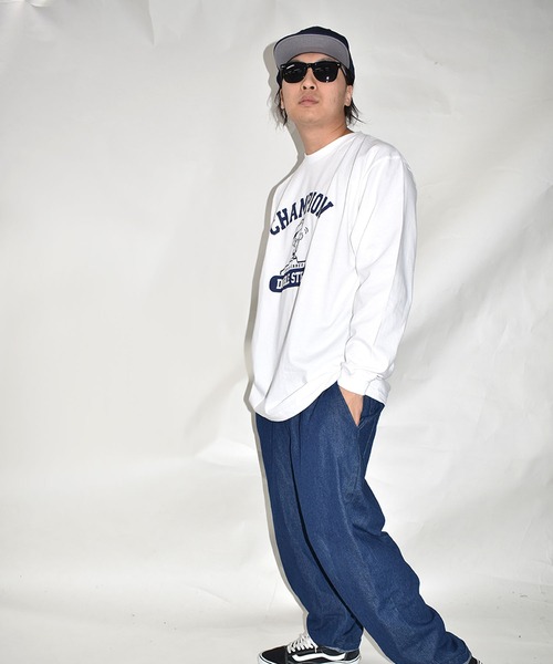 DOUBLE STEAL（ダブルスティール）の「ChampionDOUBZ 長袖Tシャツ（Tシャツ/カットソー・メンズ・トップグレー/ホワイト・X-LARGE/LARGE/MEDIUM）」の9枚目の写真