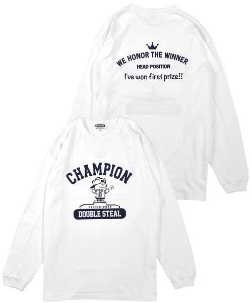 DOUBLE STEAL（ダブルスティール）の「ChampionDOUBZ 長袖Tシャツ（Tシャツ/カットソー・メンズ・トップグレー/ホワイト・X-LARGE/LARGE/MEDIUM）」の13枚目の写真