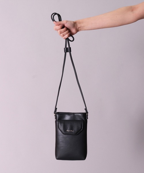 Legato Largo（レガートラルゴ）の「(LF)【Legato Largo】メール型 デザイン スマホショルダー バッグ（ショルダーバッグ・レディース・シルバー/グリーン/ブラック/グレイッシュベージュ・ONE SIZE）」の13枚目の写真