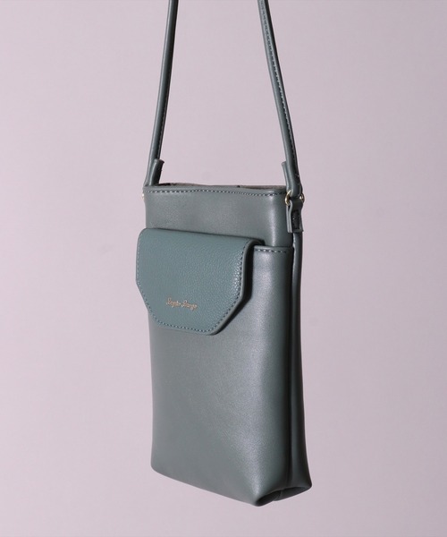 Legato Largo（レガートラルゴ）の「(LF)【Legato Largo】メール型 デザイン スマホショルダー バッグ（ショルダーバッグ・レディース・シルバー/グリーン/ブラック/グレイッシュベージュ・ONE SIZE）」の19枚目の写真