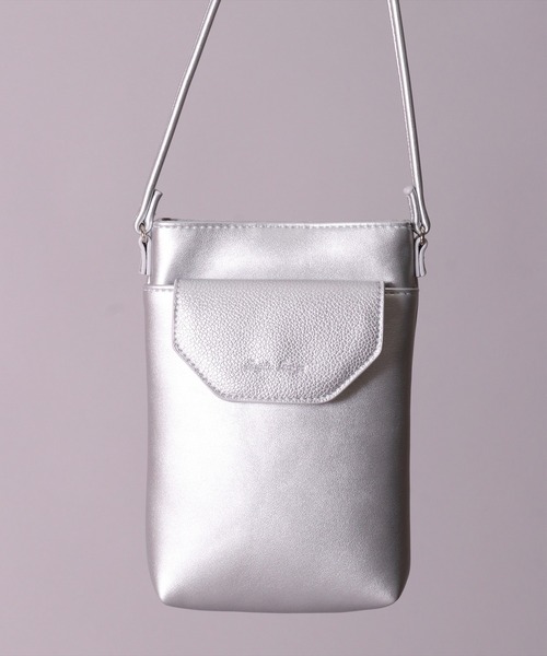 Legato Largo（レガートラルゴ）の「(LF)【Legato Largo】メール型 デザイン スマホショルダー バッグ（ショルダーバッグ・レディース・シルバー/グリーン/ブラック/グレイッシュベージュ・ONE SIZE）」の18枚目の写真