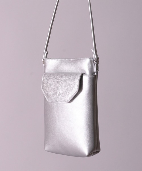 Legato Largo（レガートラルゴ）の「(LF)【Legato Largo】メール型 デザイン スマホショルダー バッグ（ショルダーバッグ・レディース・シルバー/グリーン/ブラック/グレイッシュベージュ・ONE SIZE）」の17枚目の写真