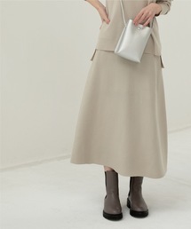 OPAQUE.CLIP | ニットフレアスカート【抗ピリング&ウォッシャブル】(スカート)