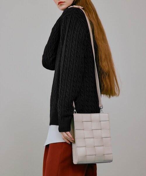 tk.TAKEO KIKUCHI（ティーケータケオキクチ）の「◆イントレスクエアボックスショルダーバッグ（ショルダーバッグ・レディース・グリーン/ベージュ/ブラック・00）」の6枚目の写真