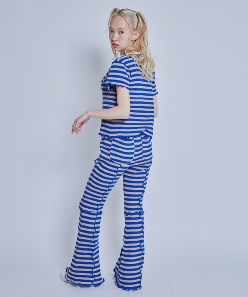 Candy Stripper（キャンディストリッパー）の「MY FAVORITE FLARE パンツ（その他パンツ・レディース・アイボリー/グリーン/ブルー・2）」の8枚目の写真