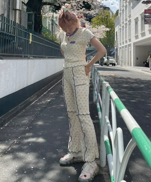 Candy Stripper（キャンディストリッパー）の「MY FAVORITE FLARE パンツ（その他パンツ・レディース・アイボリー/グリーン/ブルー・2）」の21枚目の写真