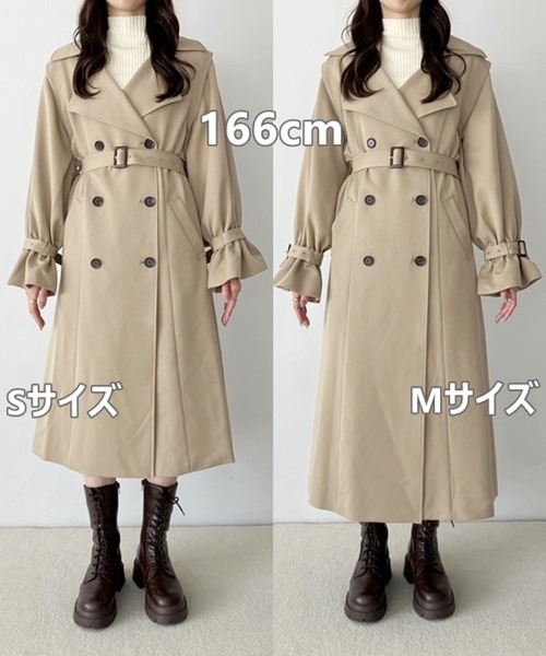 プラダ　トレンチジレ　ベージュ ベルト付きSize 40(170／80) PRADA - PRADA プラダ トレンチコート S ベージュ 【古着