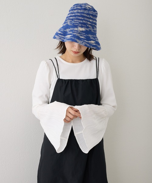 Kastane(カスタネ)の「【低身長向けサイズ展開あり/新色追加】ボリュームティアードキャミドレス(ワンピース・レディース・アイボリー/ブラック/オフホワイト・FREE/0)」の6枚目の写真