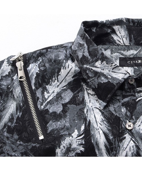 メ*イ様 CIVARIZE ショルダーZIPジャガードフェザーローズシャツ CIVARIZE（シヴァーライズ）の「『CIVARIZE/シヴァーライズ