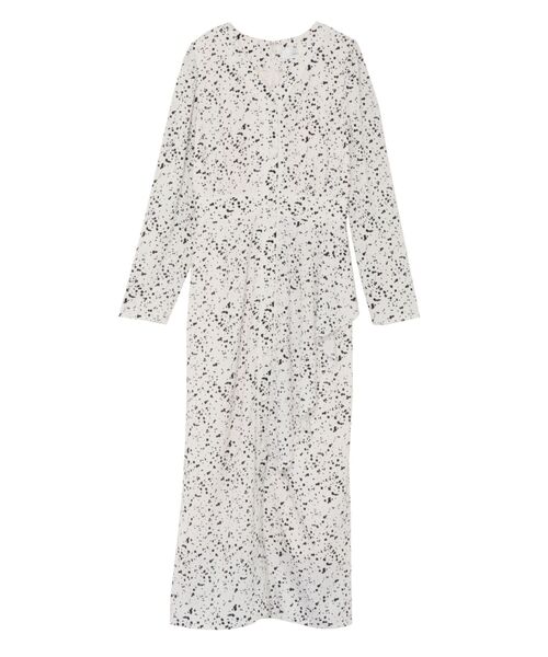 LAGUNAMOON（ラグナムーン）の「ラッフルペインティングワンピース（ワンピース・レディース・ホワイト/ブラック/ベージュ・SMALL/MEDIUM）」の2枚目の写真