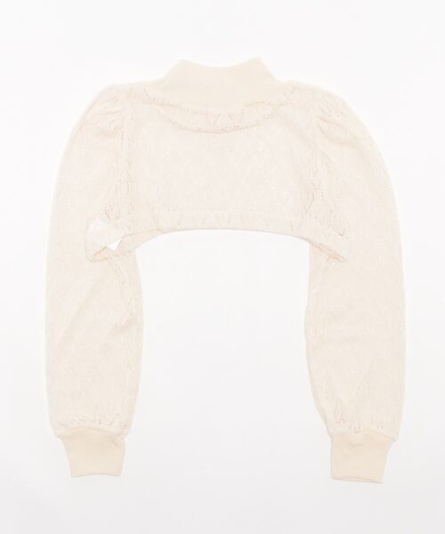 lilLilly（リルリリー）の「ショートハートトップス（ニット/セーター・レディース・ホワイト/ブラック・FREE）」の9枚目の写真