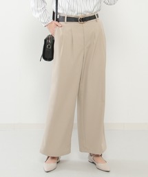 ikka | フロントタックワイドパンツ(その他パンツ)
