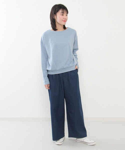 ikka(イッカ)の「フロントタックワイドパンツ(その他パンツ・レディース・ベージュ/ダークネイビー・M/L)」の18枚目の写真